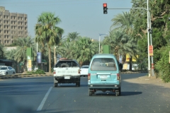 Driving out of Khartoum