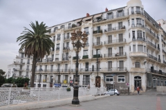 An apartment building in the center part of Algiers.