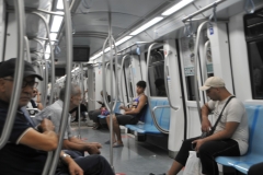 Inside the underground subway