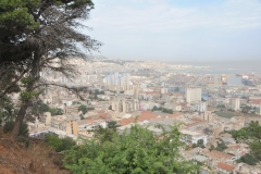 View from the rear side of the Martyrs' Memorial looking  the city of Algiers below.
