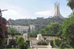 From the City gardens below looking up at the Martyrs' Memorial above.