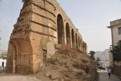 Old wall remains of the Val-dHydra-aqueduct now  a historical monument. From1516-1832, the city built four aqueducts to carry water to the city.