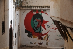 Political paintings within the Casbah.