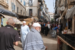The dress for men and ladies is very traditional Arabic in many areas of the market.