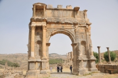 The arch of Caracalla at Cuicul marked the western entrance to the Severan Forum and the city itself. It was erected in 216 AD by the inhabitants of Cuicul in honour of the reigning Roman emperor Caracalla, his mother Julia Domna  and his deceased father Septimius Severus.
