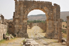 Christianity became very popular in the 4th century ,after some persecutions in the early third century, and brought the addition of a basilica and baptistery. They are to the south of Cuicul in a quarter called "Christian", and are popular attractions.