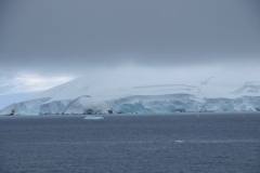 Cruising by these magestic snow capped land masses it is hard to believe they are thousands of feet high in ice and snow.
