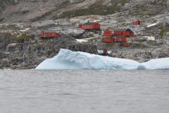 Closer look at the Argentine base camp.