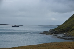Another group coming ashore in a zodiac.