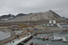 Ny-Ålesund "New Ålesund" is a small town in Oscar II Land on the island of Spitsbergen in Svalbard, Norway.