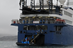 Group ahead of us returning from Zodiac trip