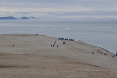 Climbing to the top looking back down at our fellow travelers below. It was a good workout in the climb up.