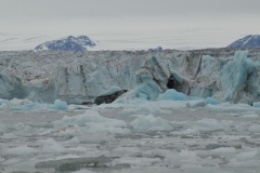 The glacier you will be seeing in this photo and the following is the Negibreen Glacier.