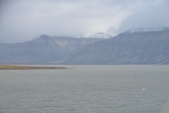 We landed on the strip of land to the left in the photo.  Good photo shot of the surrounding areas across the bays and mountains.