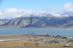 The vault sits high up the hill from the city and the airport.