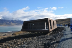 Offices of the seed vault. The Seed Vault provides long-term storage of duplicates of seeds conserved in gene banks around the world. This provides security of the world's food supply against the loss of seeds in gene banks due to mismanagement, accident, equipment failures, funding cuts, war, sabotage, disease and natural disasters.