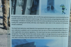 Spitsbergen was considered ideal because it lacked tectonic activity and had permafrost, which aids preservation. It being 430 feet above sea level will keep the site dry even if the ice caps melt.