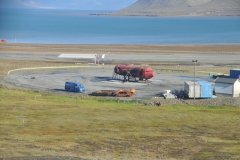 Area of the airport for training in case of fires.