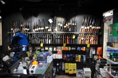 Rifle and ammunition department within the Longyear 78 Expedition store