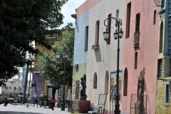 Side view of the corner building at Caminito