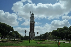 Torre Monumental and before 1982 Torre de los Ingleses is a clock tower located in the barrio of Retiro, Buenos Aires, Argentina. It is situated in the Plaza Fuerza Aérea Argentina next to the Calle San Martín and Avenida del Libertador