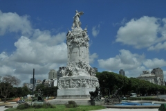 The "Monumento a La Carta Magna y las Cuatro Regiones Argentinas" is situated in the Sarmiento y Libertador avenues part of the Palermo district. It was raised by the Spanish community in 1910 for the Centennial of the Revolution of May, and it is commonly referred to as the "Spanish Monument"