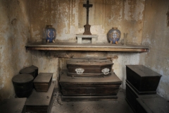 Some are very simple and you look at coffins laid to rest for the world to see.