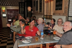 Our group enjoying Pizza