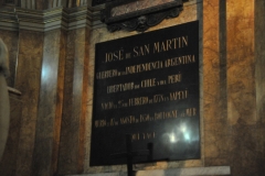 The location where Jose de San Martin the liberator of Peru, Chile and Argentina is laid to rest.