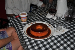 Adding to the feast is Flan a great dessert prepared by Patricia.