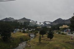 Even at the end of Summer and now Fall in Ushuaia there is snow on nearby mountains with beautiful streams and water falls nearby.