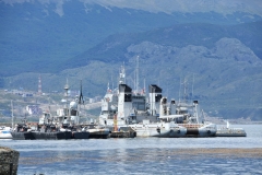 The Argentine Coast Coast Ships in the harbor