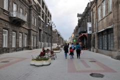New Pedestirian only street helping restart Economic Development for downtown Gyumri.