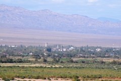 View of a village just across the border into Turkey