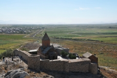 View of the Monastery Khor Virap and surroundings.