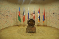 Visitors from all over the world have signed their names on the wall inside the Ararat Brandy Distillery.