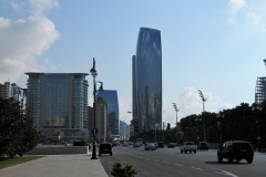 Baku is also  known as The City of Winds.   It is  an unofficial, literary name for Baku, mainly because it is windy throughout most of the year. The name derives from the ancient Persian name of this locality: . "pounding winds". There are two winds common to Baku: cold and rough Khazri, and mild and gentle Gilavar.