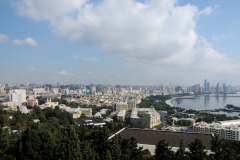 The old and new buildings in the city