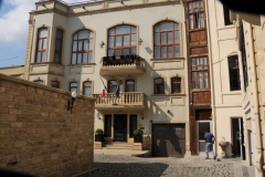 A small hotel inside the walled city of Baku.