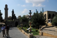 Old Walled City with the Flame Towers in the background