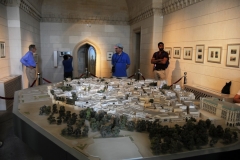 Relief map of the old walled city of Baku