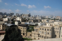The Maiden Tower houses a museum, which presents the story of historic evolution of the Baku city. It also has a gift shop. The view from the roof takes in the alleys and minarets of the Old City, the Baku Boulevard, the De Gaulle house and a wide vista of the Baku Bay. In recent years, the brazier on the top has been lit during the nights of the Novruz festival.