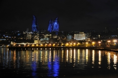 Liquid Crystals shine on the buildings