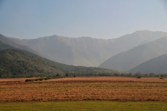 We see The  Caucasus Range as we travel along the foothills nearby.  Beautiful countryside.
