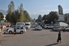 We drive through the small town of Zaqatala, Azerbaijan on a way to the boarder of Georgia and Azerbaijan.  It is a city in northwest Azerbaijan with a municipal population of 31,300 inhabitants.