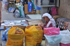 Vendor selling his wares
