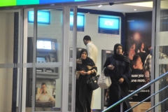 Local ATM at night. A busy place to get local money