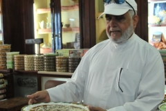 Local guide showing some of the varieties of candy