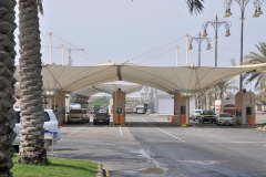 At the Saudi Arabia and Bahrain border crossing is a Mosque and a McDonalds. Go figure.