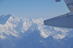 Mount Everest Mountain, one of many in the Himalayan Mountains is the tallest peak in the world at 29,029 feet above sea level.